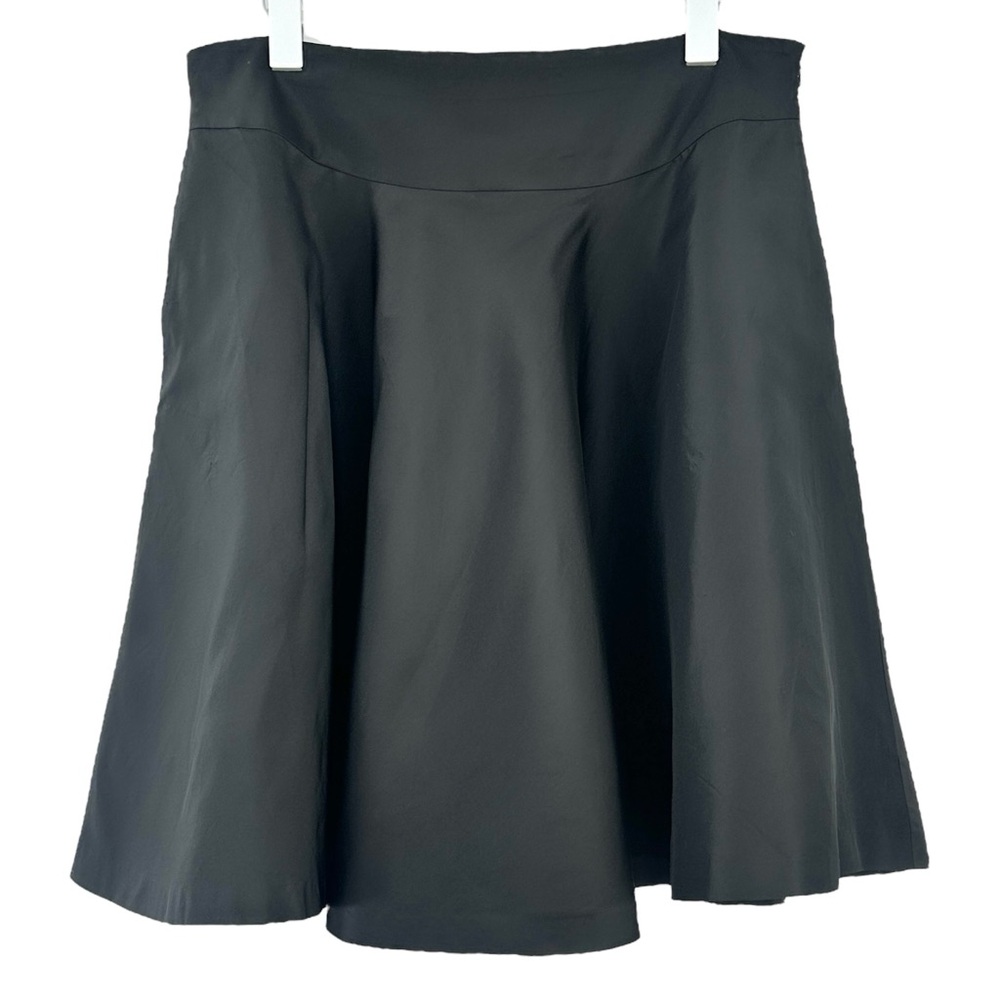 RALPH LAUREN RUGBY Rare Vintage Black Lined 100% Silk Mini Skirt sz 8